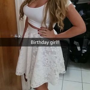 White Lace Skirt